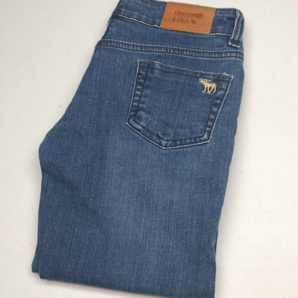 VINTAGE ABERCROMBIE & FITCH DENIM CAPRIS W29 🦋